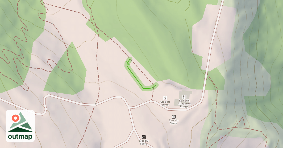 Map of Clos du Serre