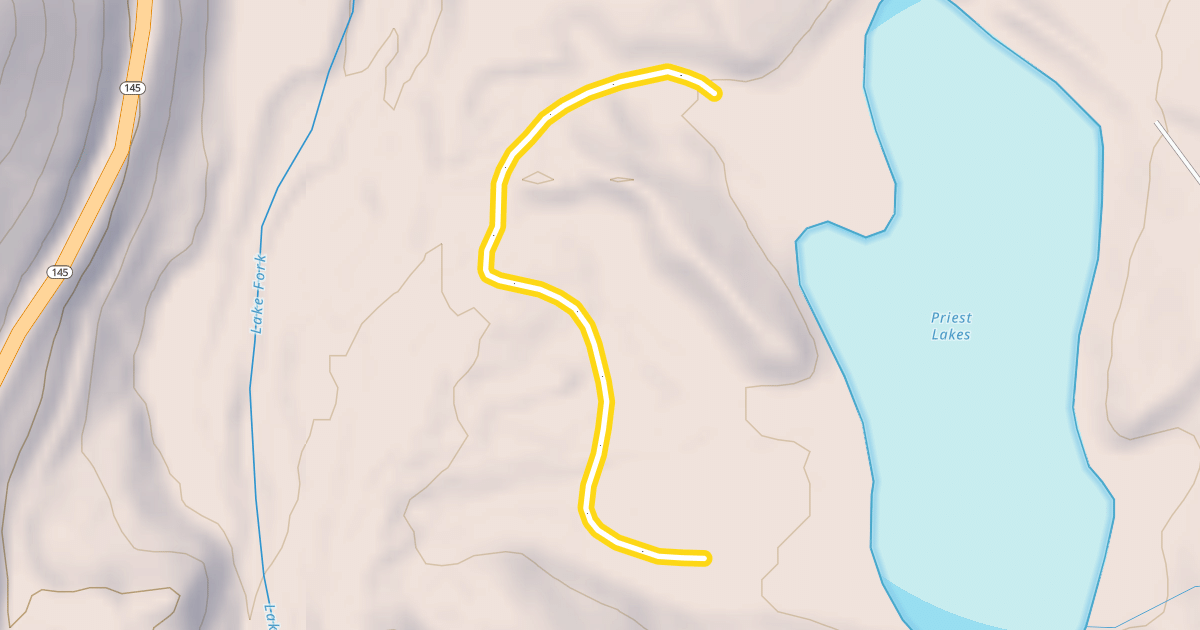Map preview of Outer Lake Loop
