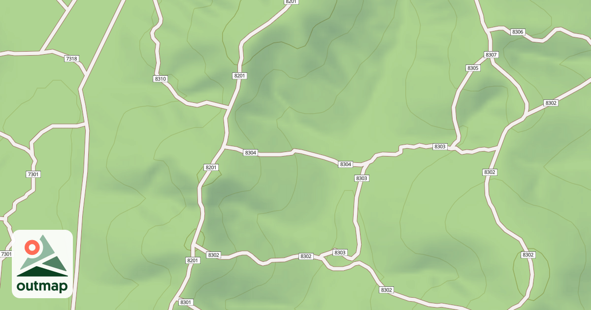 Map of USFS Motor Vehicle Use Map Trails 19998