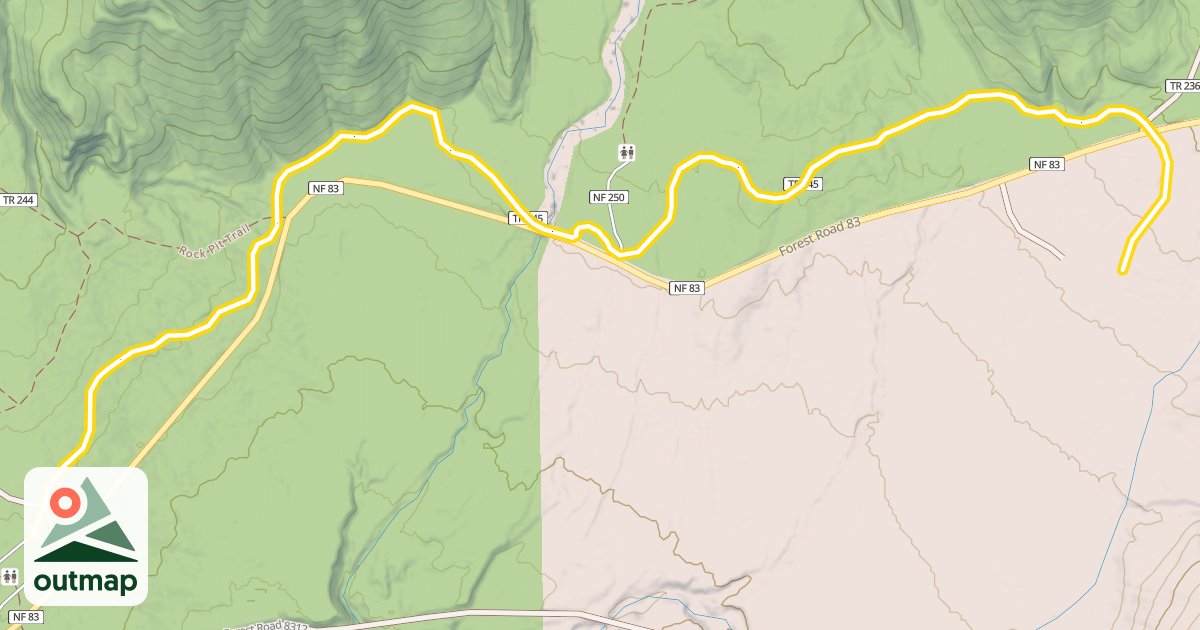 Map of Pine Marten Trail
