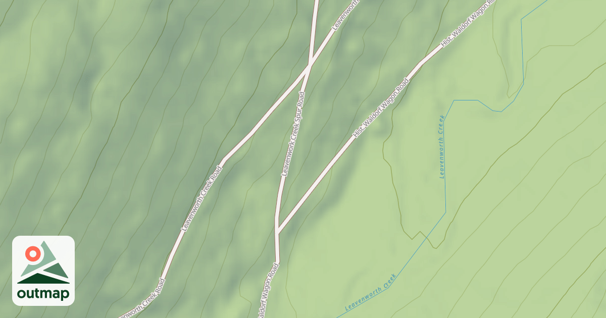 Map of LEAVENWORK CREEK SPUR