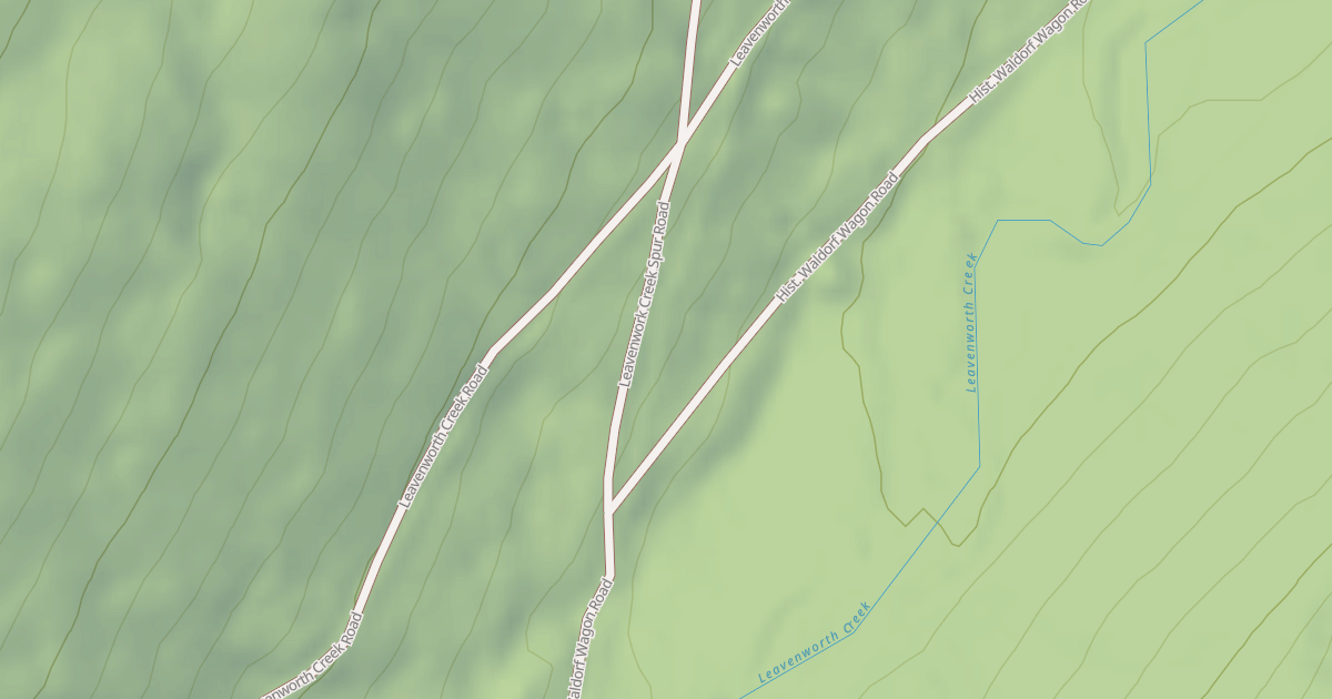 Map preview of LEAVENWORK CREEK SPUR