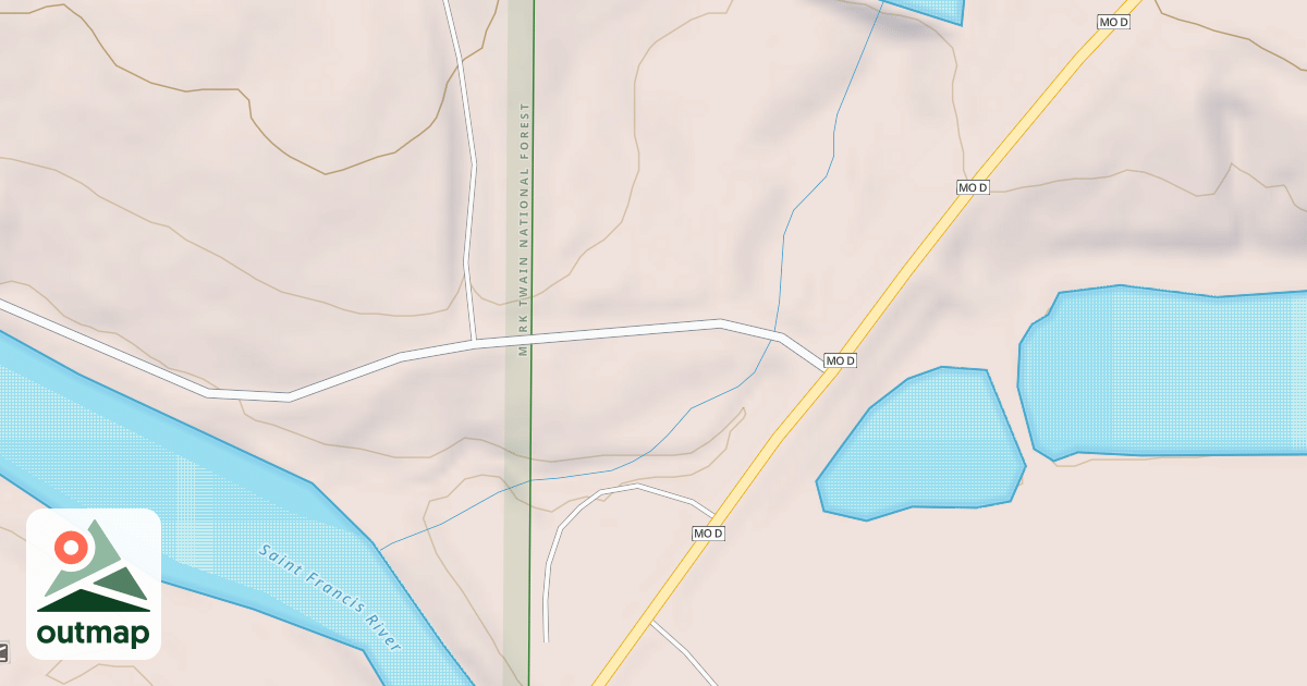 Map of SILVER MINES REC AREA