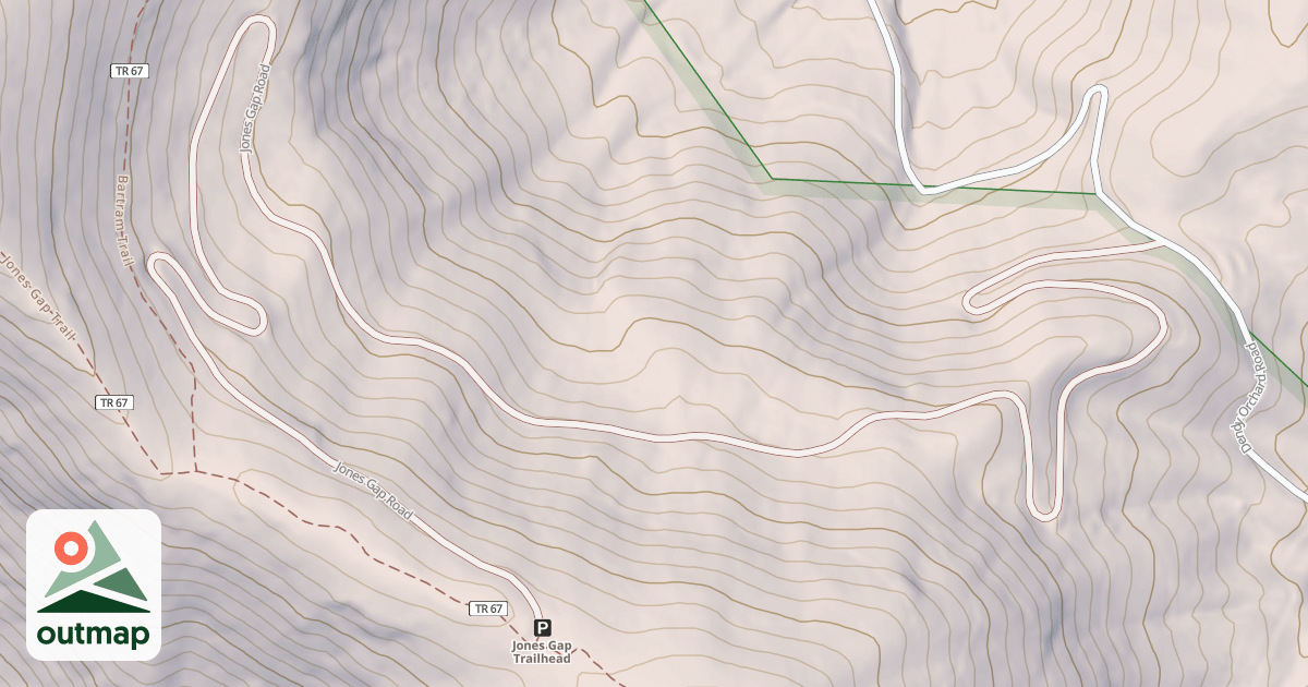 Map of JONES GAP