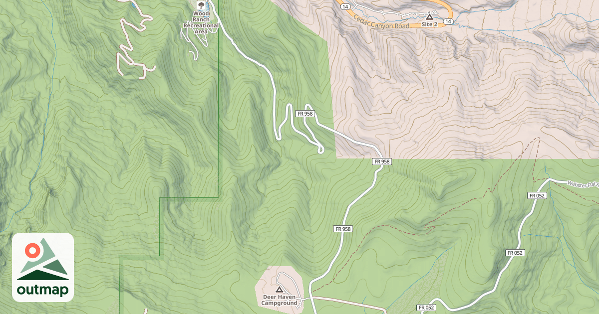 Map of USFS Motor Vehicle Use Map Roads {23BD6CAE-1EF3-4576-B67C-A1EC2B18567F}