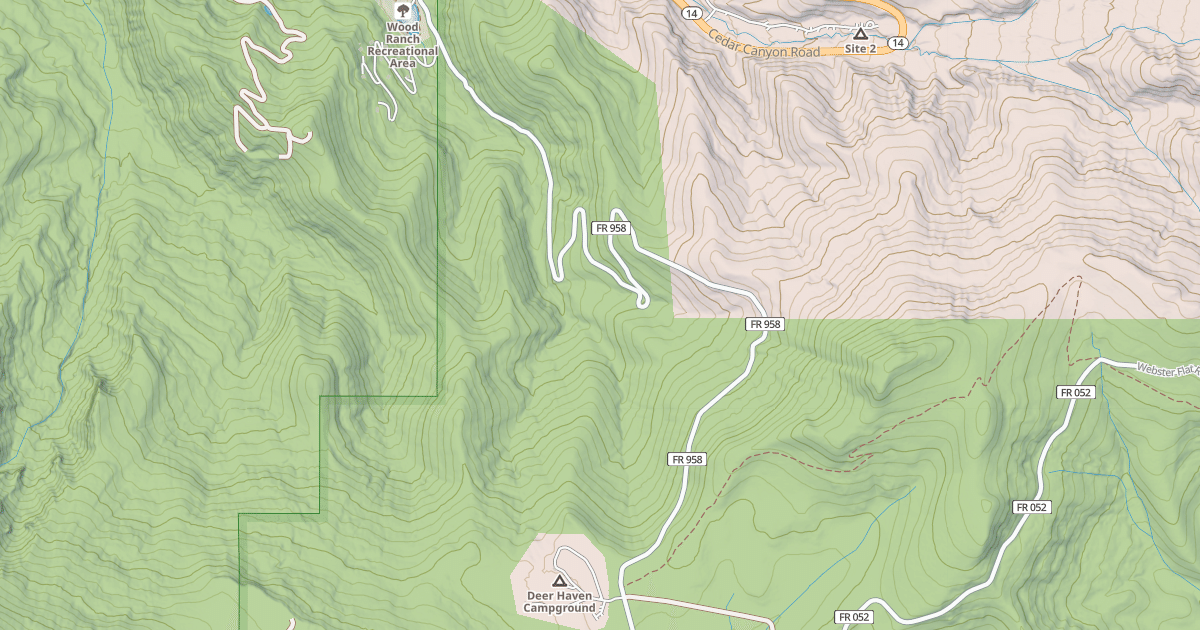 Map preview of USFS Motor Vehicle Use Map Roads {23BD6CAE-1EF3-4576-B67C-A1EC2B18567F}