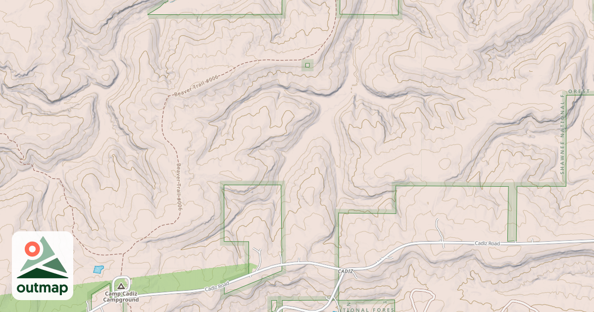 Map of CADIZ CAMPGROUND RD
