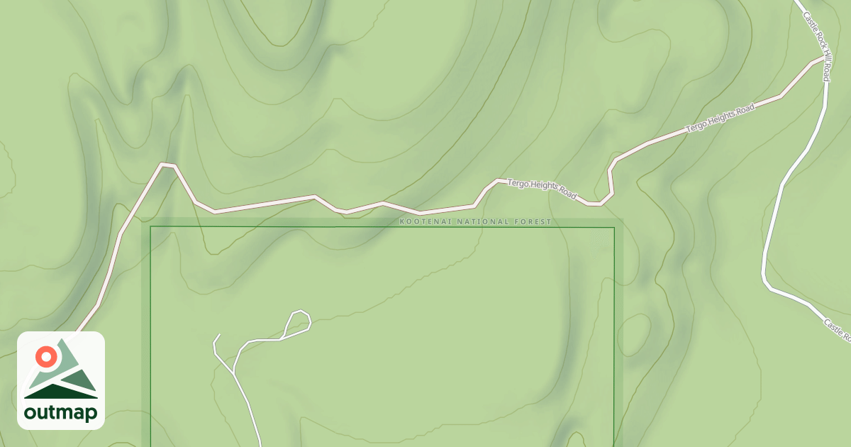 Map of CASTLE ROCK B