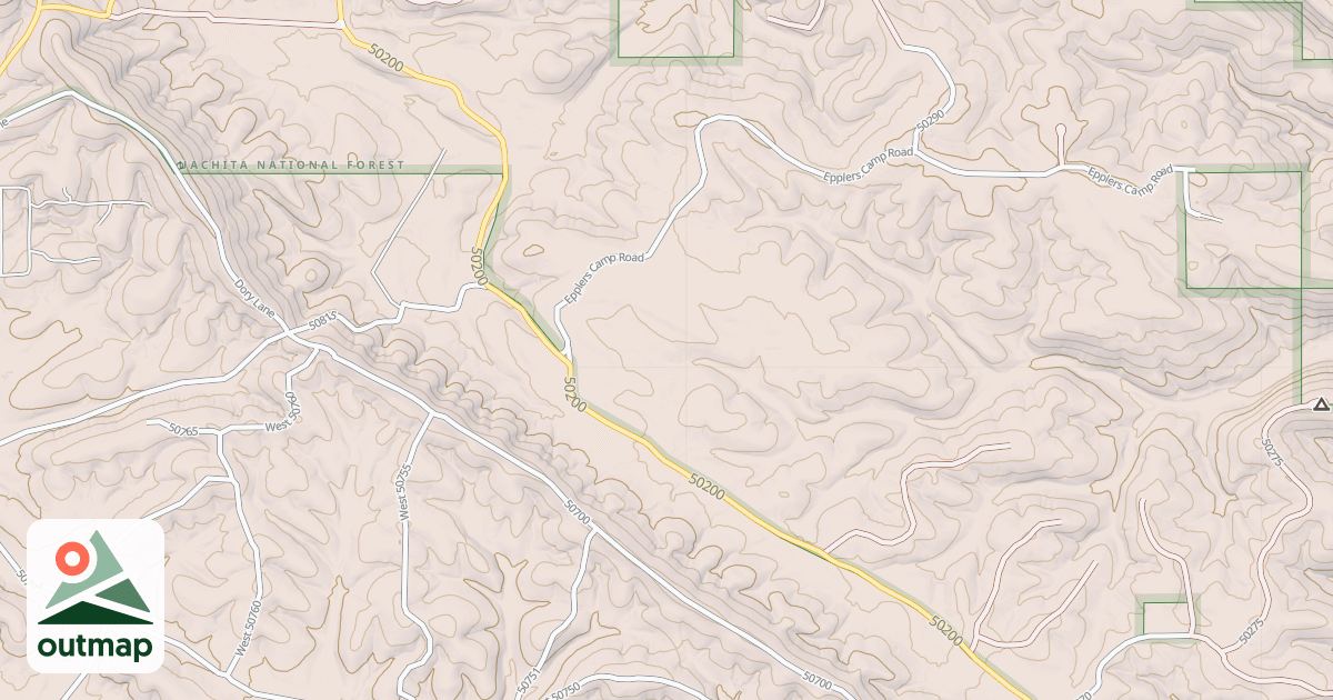 Map of USFS Motor Vehicle Use Map Roads {B44B600F-E455-418F-BB47-3DDFE3A7FD8A}
