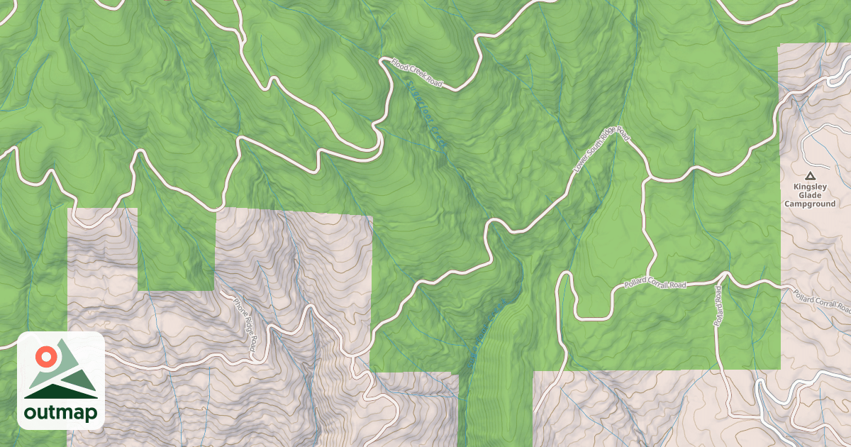 Map of LOWER SOUTH RIDGE
