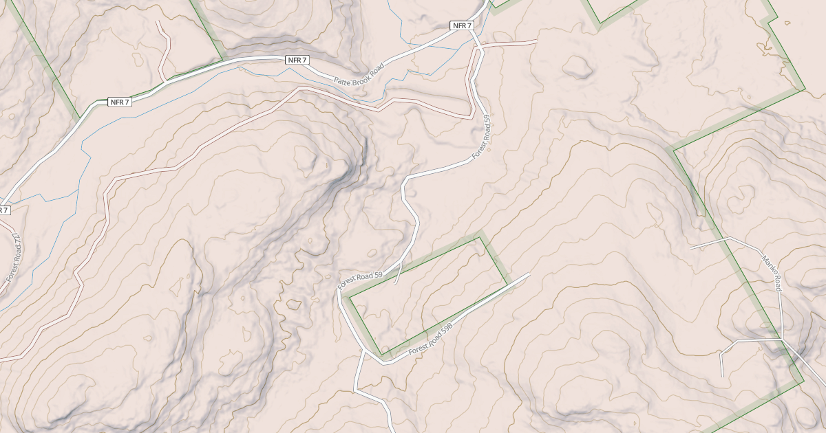 Map preview of HARRIMAN BROOK