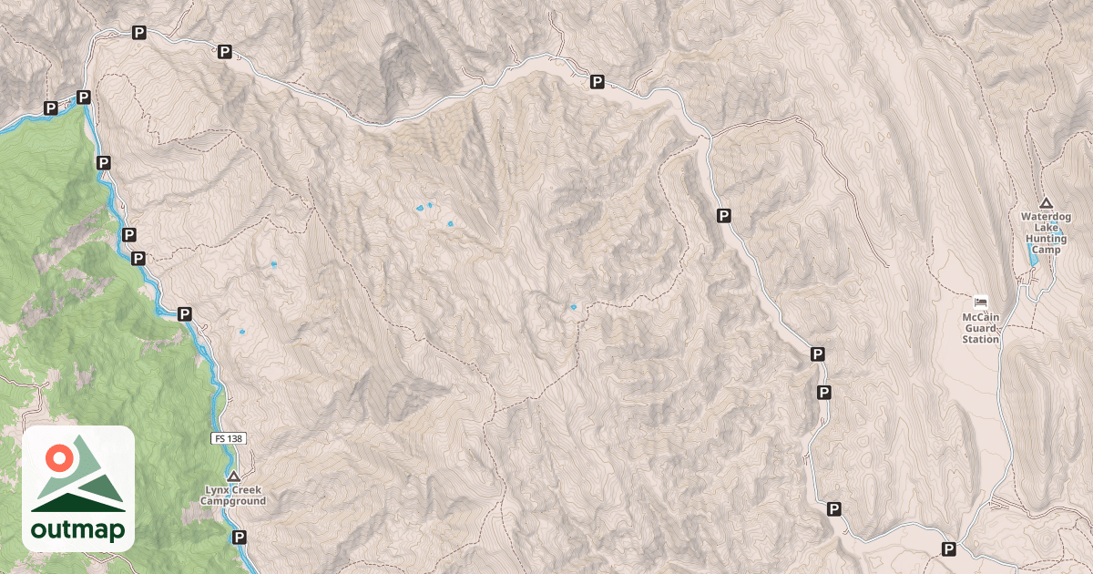 Map of Little Greys River Snomo Trail