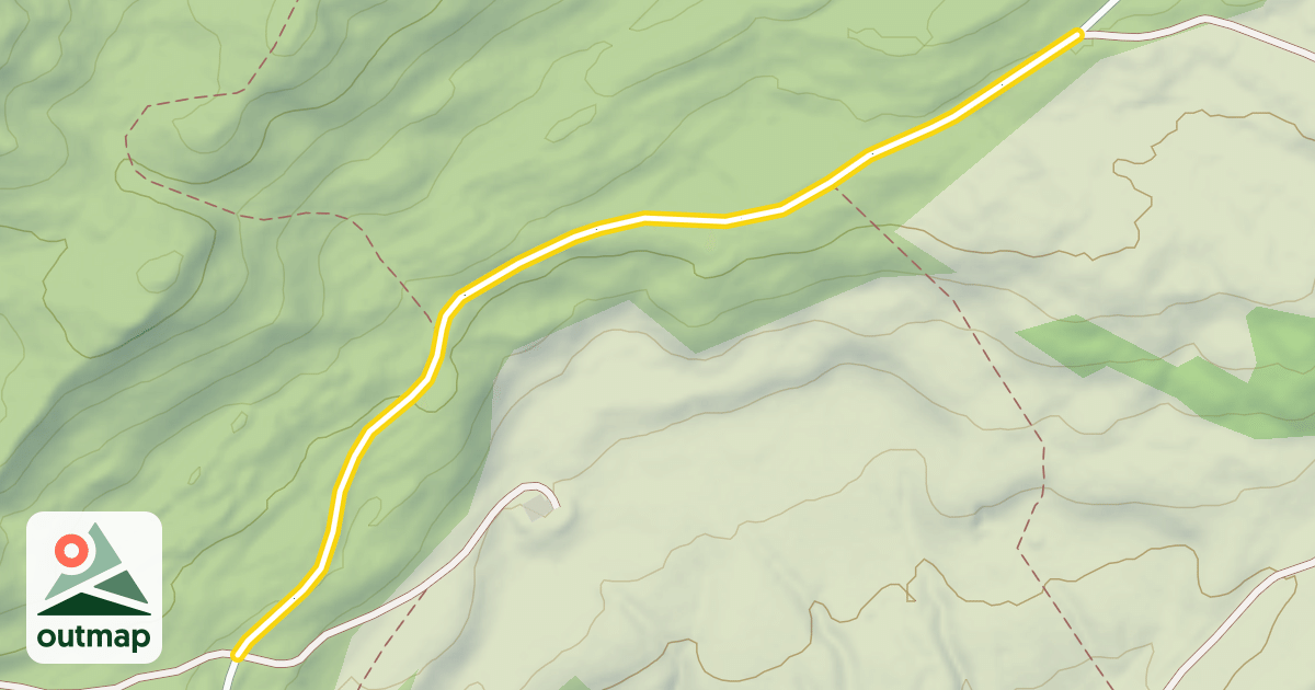 Map of Route Forestière des Forêts Monts