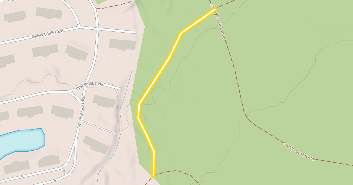 Map preview of Snowbrook Trail