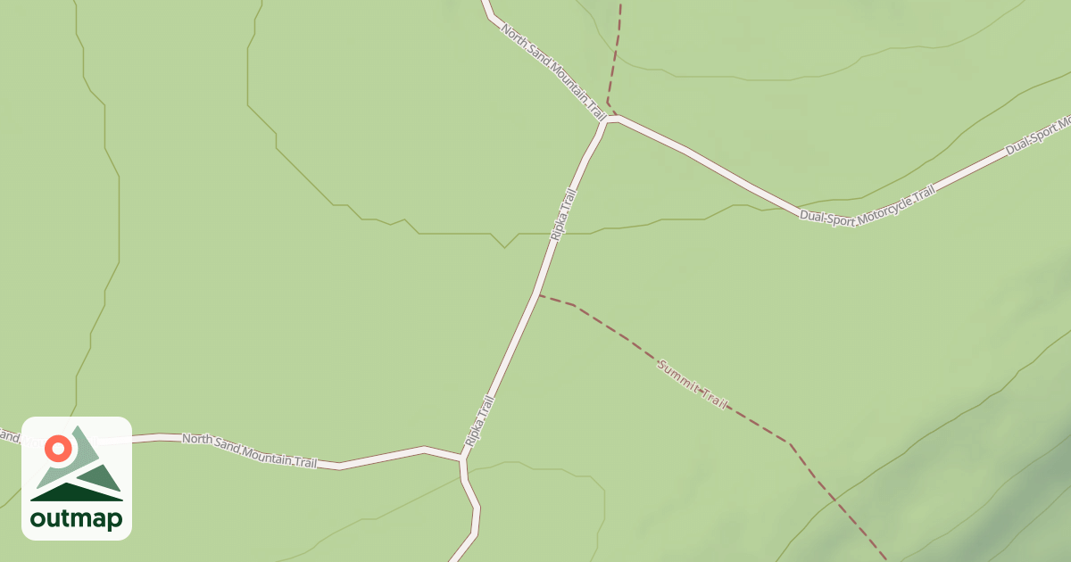 Map of Bald Eagle State Forest Snowmobile Trails