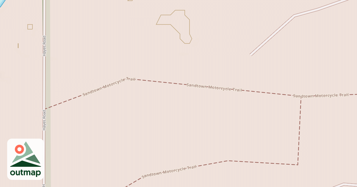 Map of Sandtown Motorcycle Trail