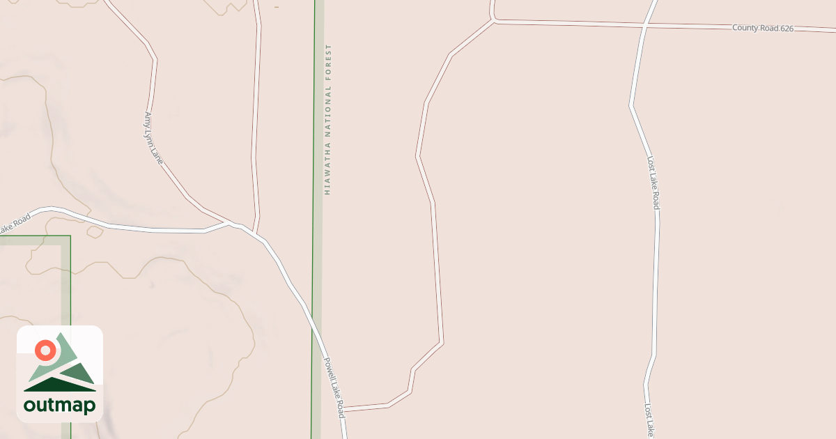 Map of POWELL EAST