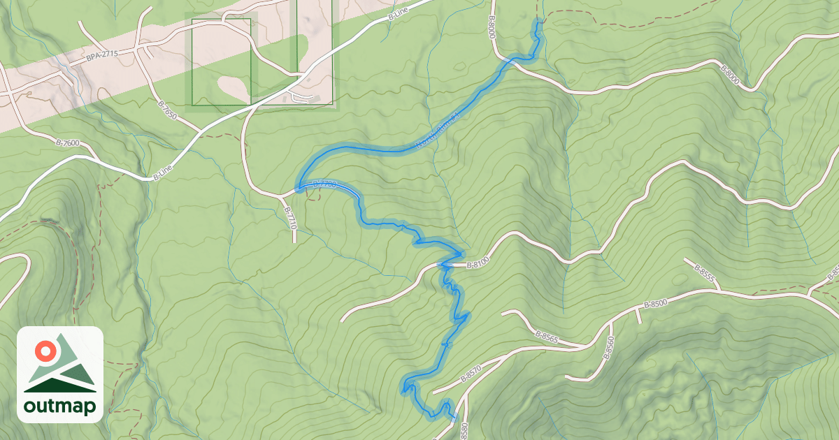 Map of Divide Trail North