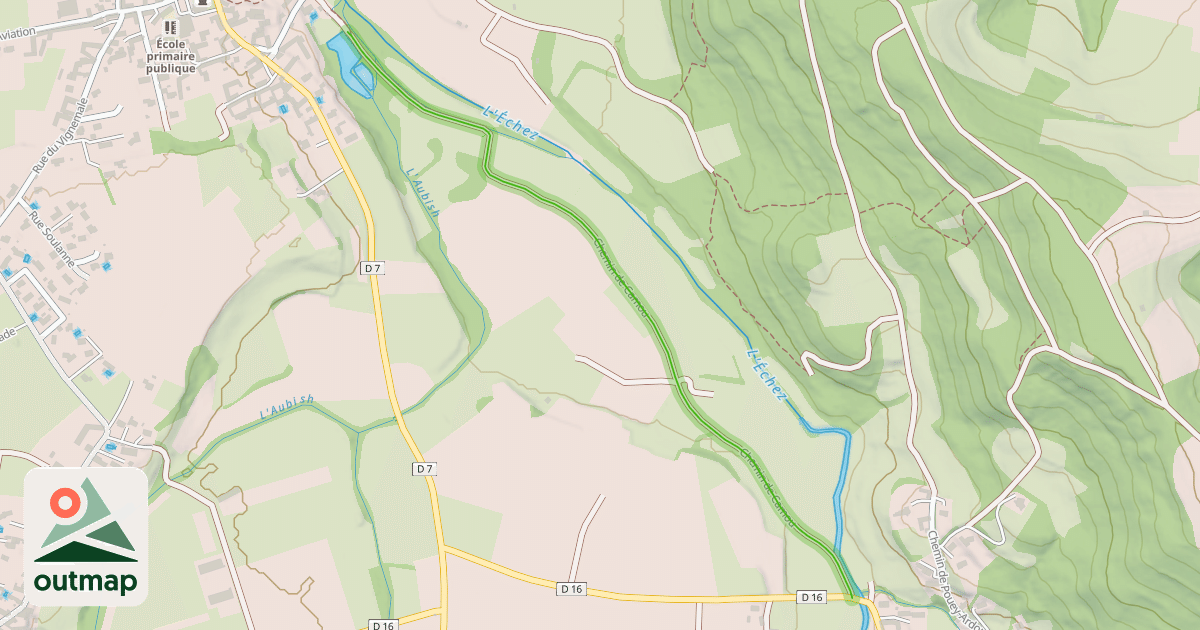 Map of Chemin de Camou