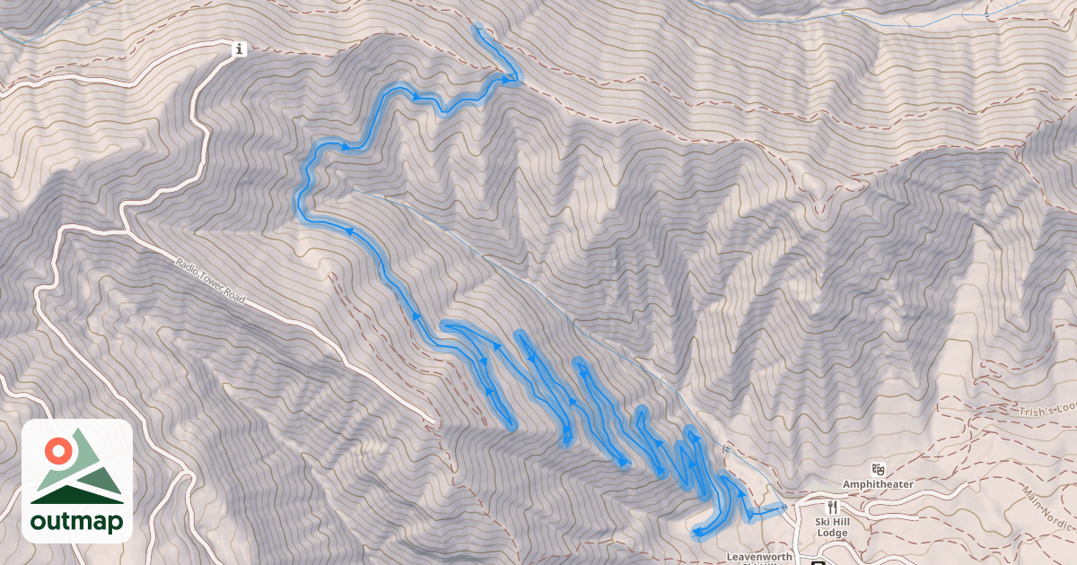 Map of NUT (New Uphill Trail)