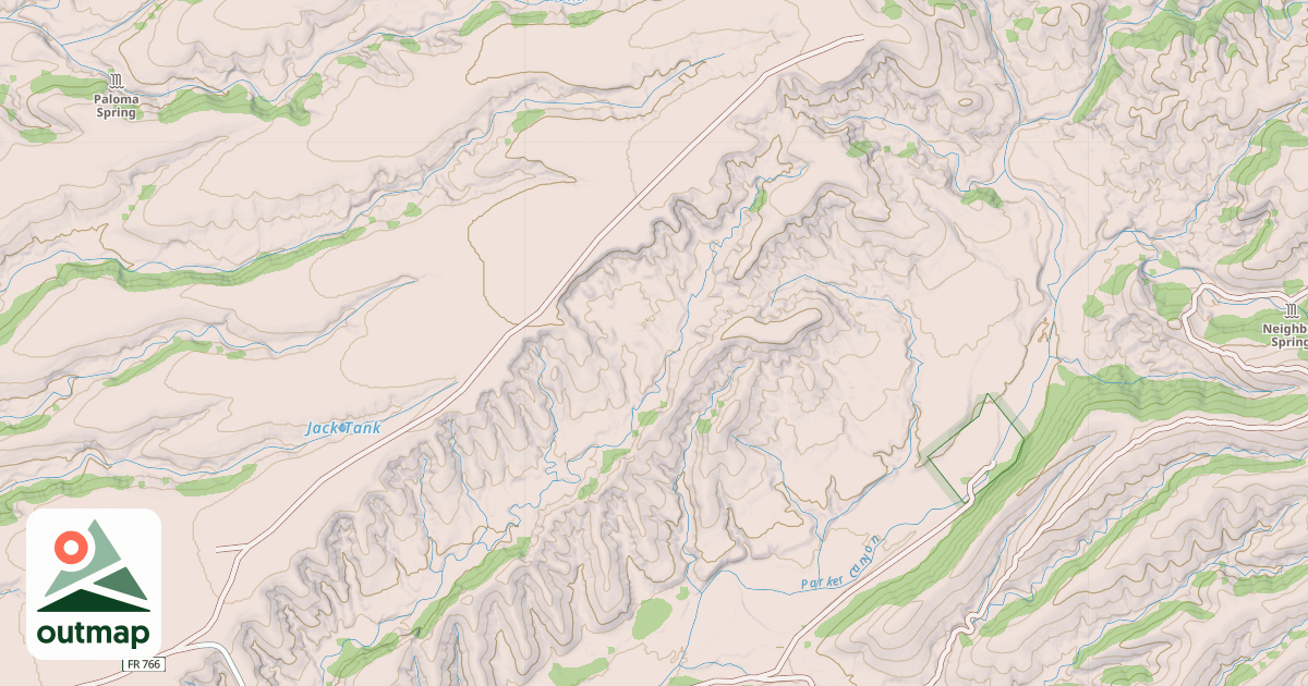 Map of JONES MESA