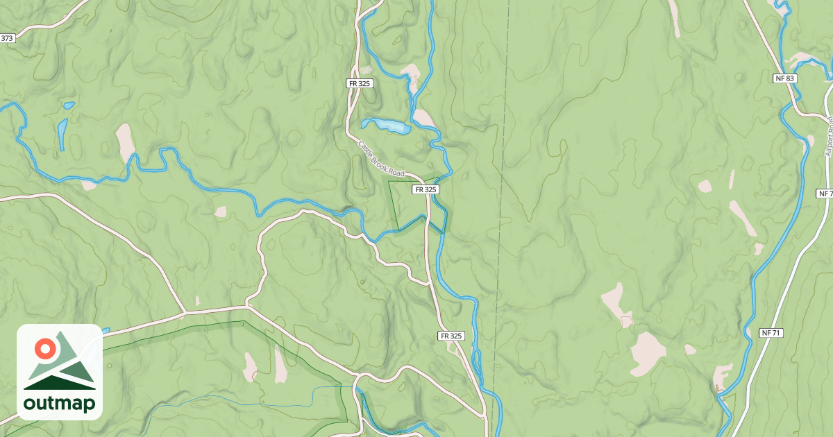 Map of Castle Brook