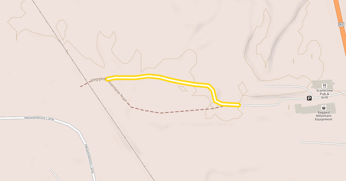 Map preview of Ragged Mountain Trail