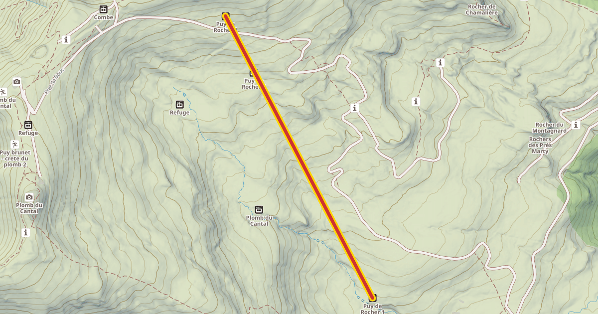 Map preview of Puy de Rocher 1