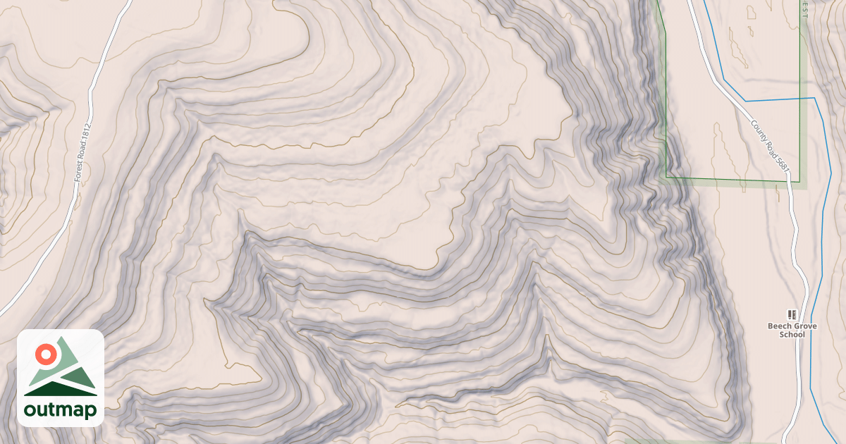 Map of USFS Motor Vehicle Use Map Roads {6120378A-64D9-429D-8F19-EAD7EF643FB9}