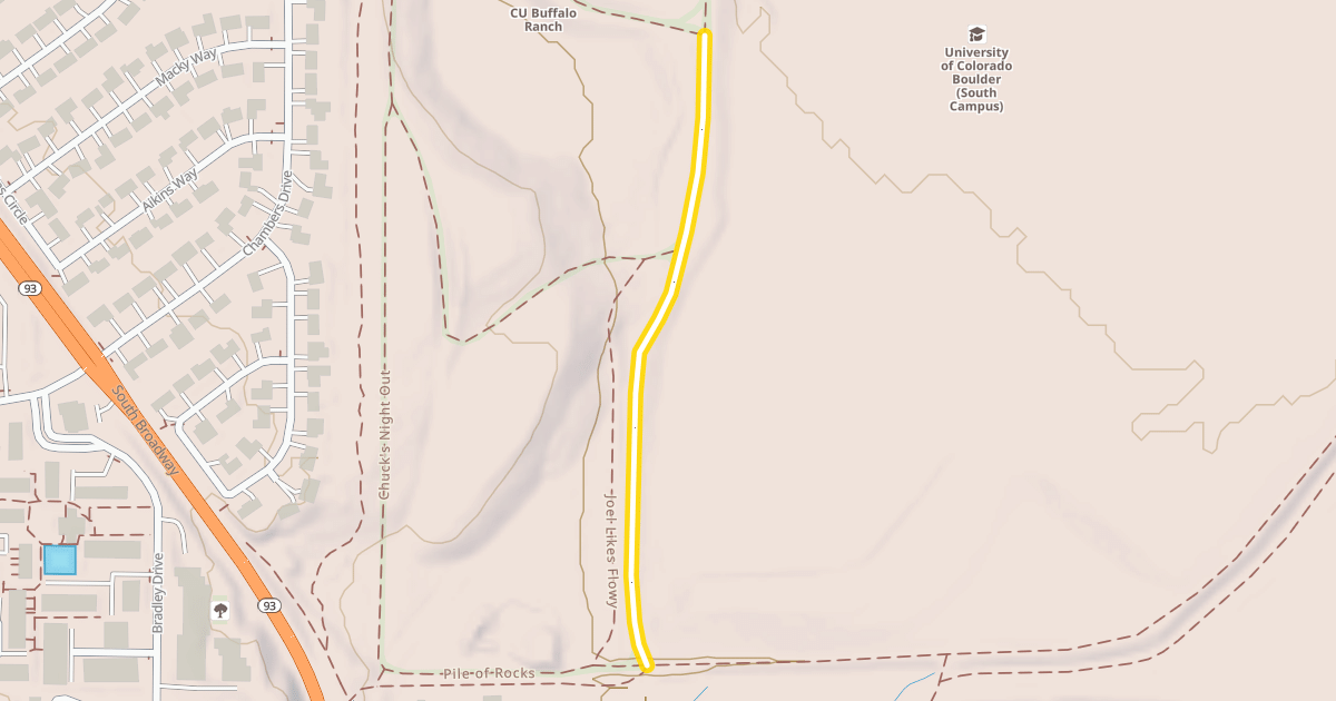 Map preview of Walk The Dog
