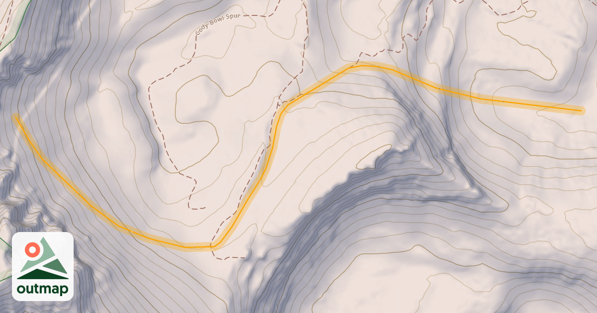 Map of Cody Bowl