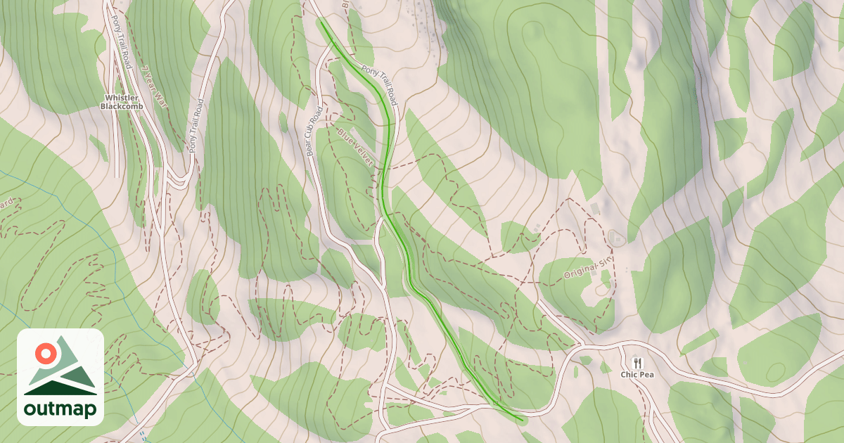Map of Pony Trail - Middle