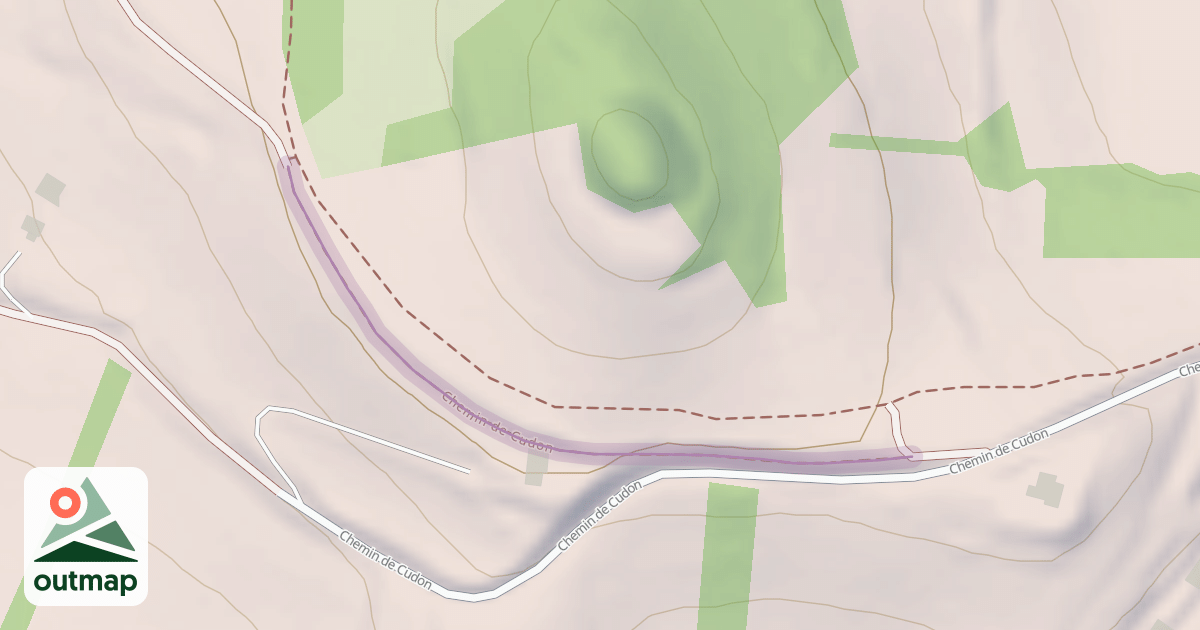 Map of Chemin de Cudon