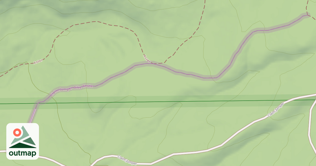 Map of Claim Jumper Bike Route