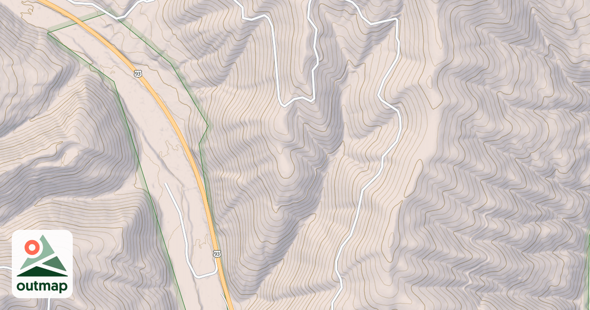 Map of ANDERSON RIDGE SPUR