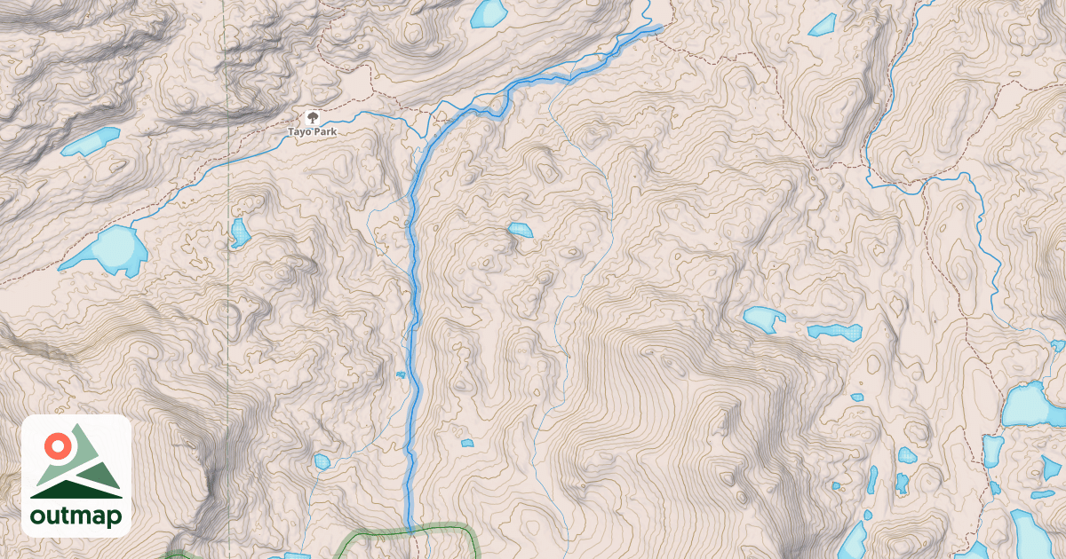 Map of Middle Fork Trail