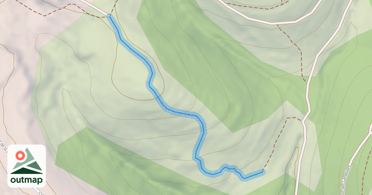 Map of Descente des Ruches