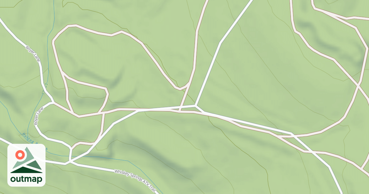 Map of Whiskey Springs Trails