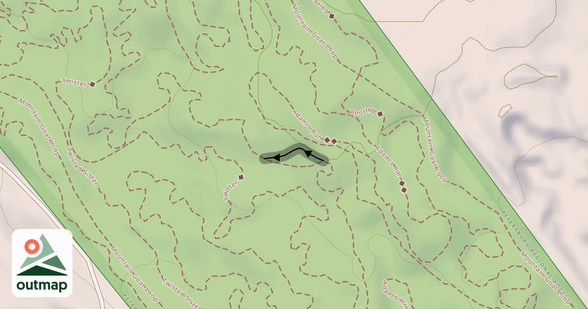 Map of Adam's Run ◆