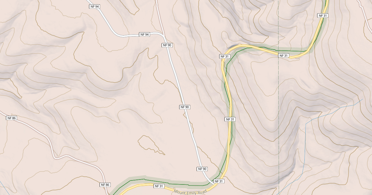 Map preview of USFS Motor Vehicle Use Map Roads {0F4051FF-BAD0-4942-A1C1-24E433431F3A}