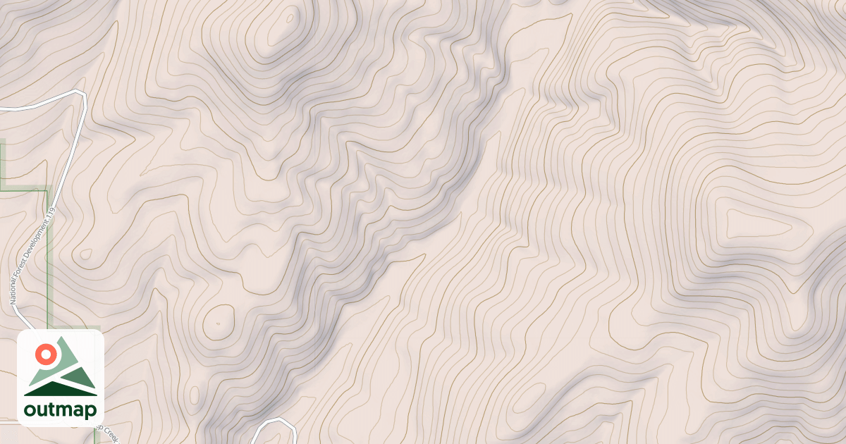 Map of Calf Creek West