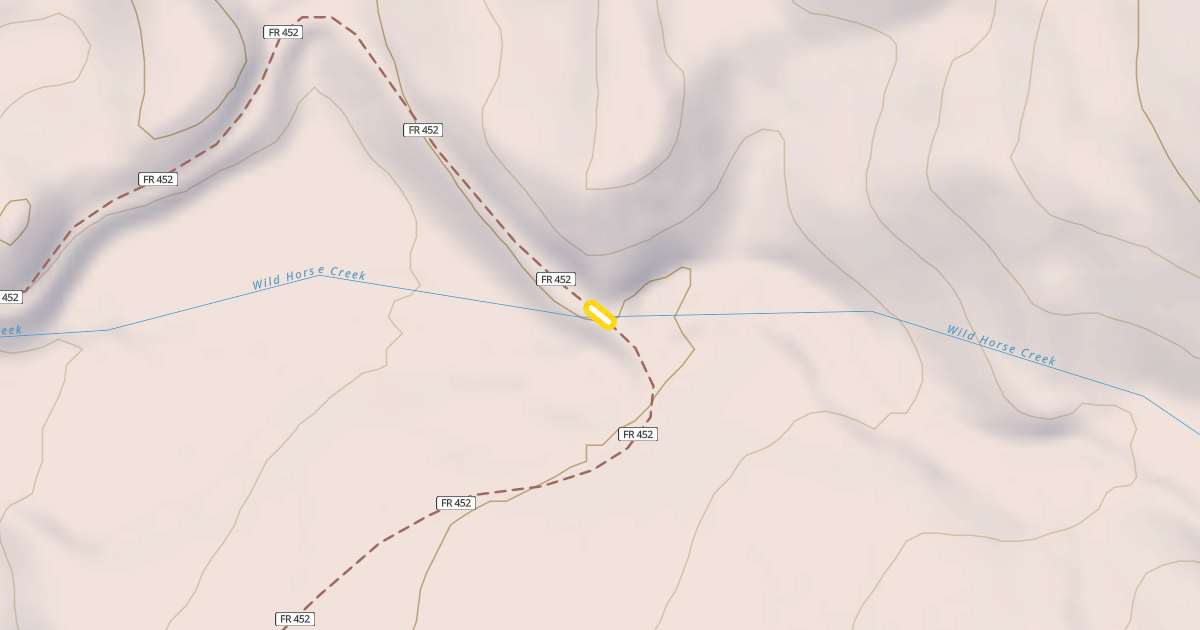Map preview of Lower Wildhorse Lick Trail