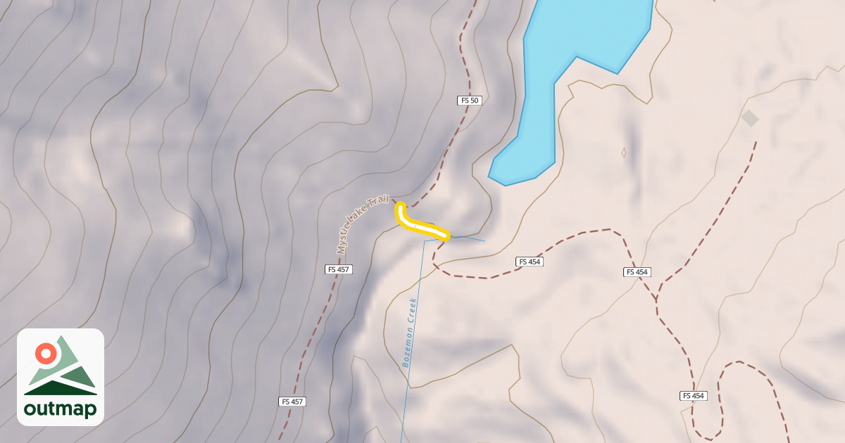 Map of Bozeman Creek Trail