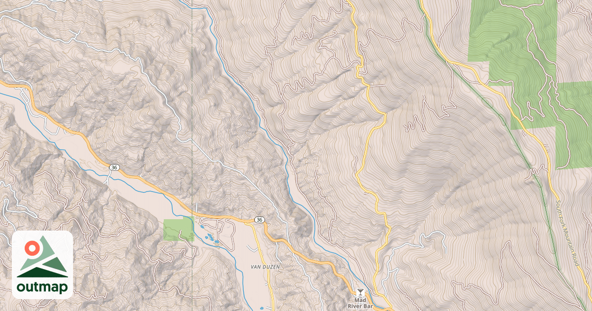 Map of COUNTY LINE CREEK ROAD