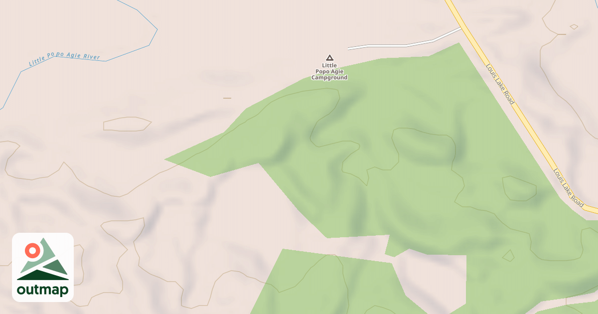 Map of POPO AGIE CAMP GROUND