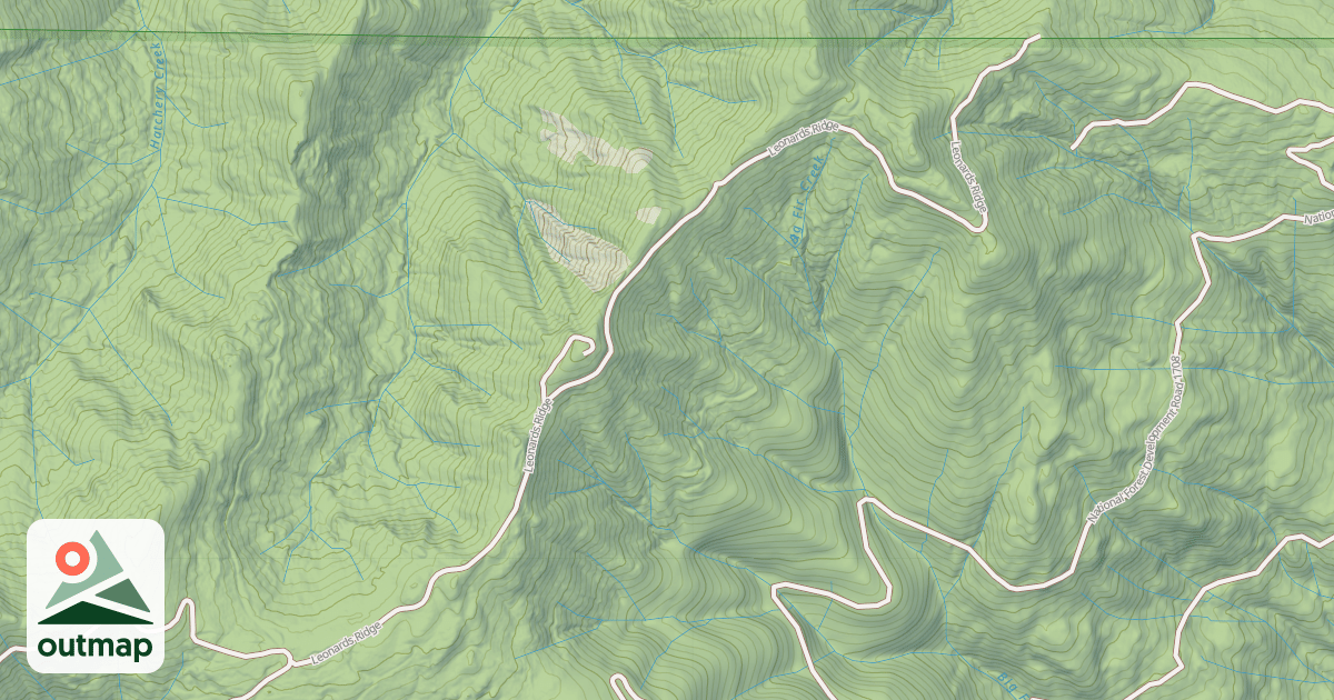 Map of LEONARDS RIDGE