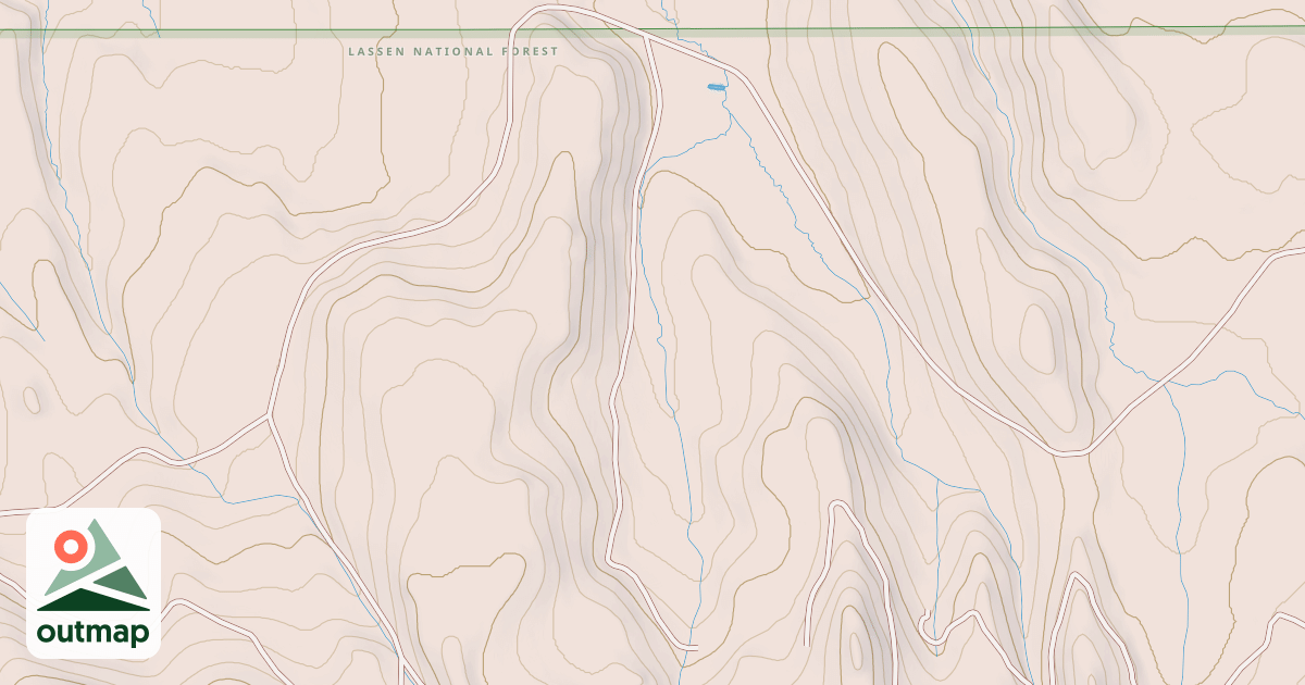 Map of CORRAL VALLEY SPUR