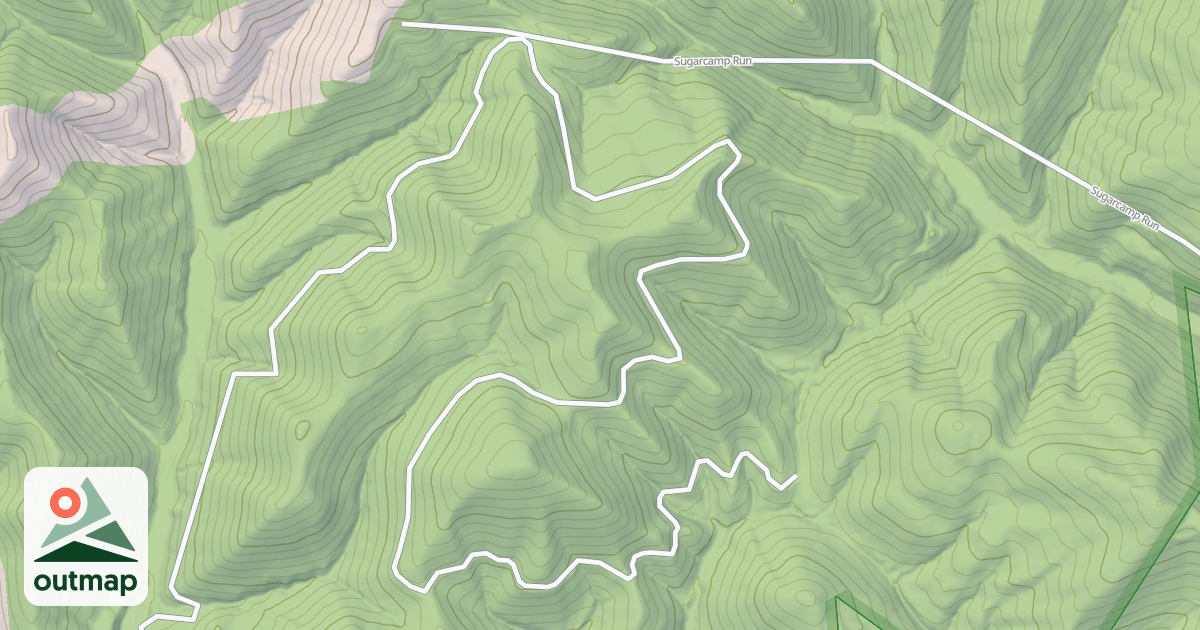 Map of GOODWIN RUN - A