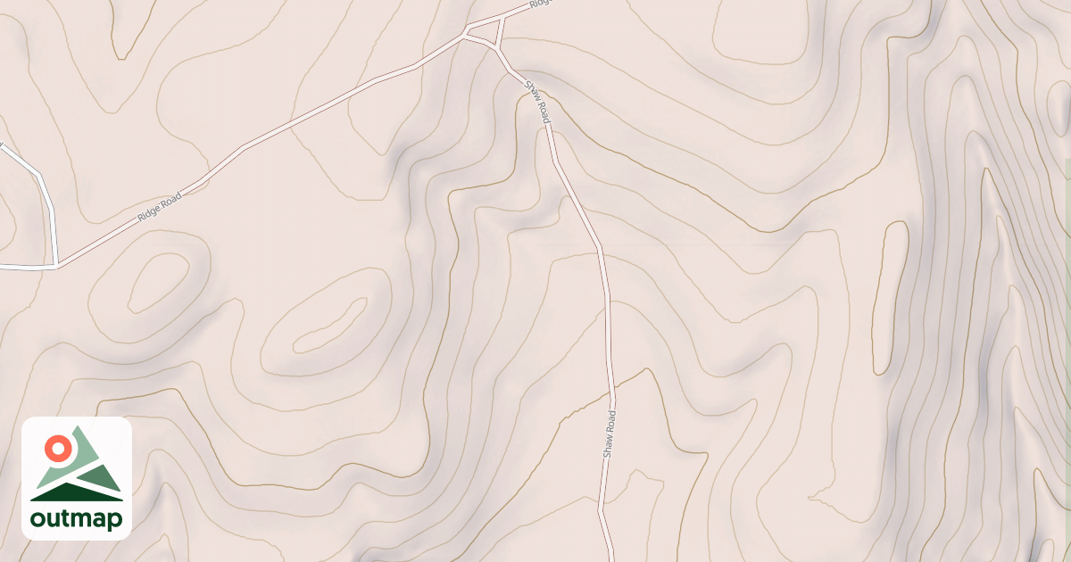 Map of SHAW ROAD