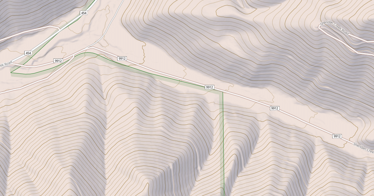 Map preview of SHERIDAN CREEK